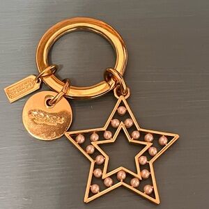 Coach Gold Star Bag Charm